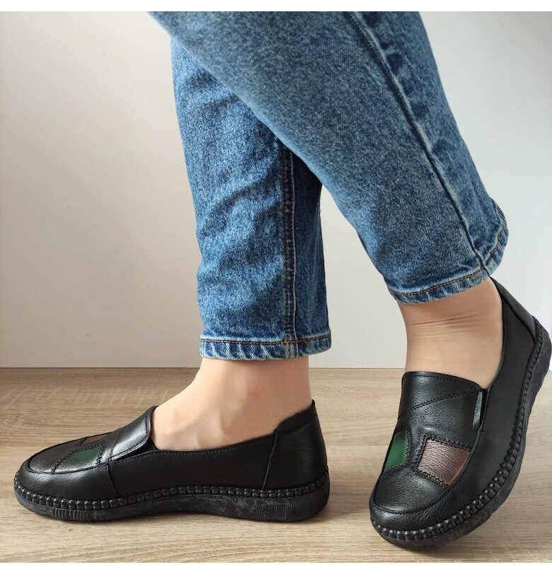 Ежедневни обувки Дамски  2309 Черно + Кафяво + Зелено - Черно + Кафяво и Зелено FORMAZIONE