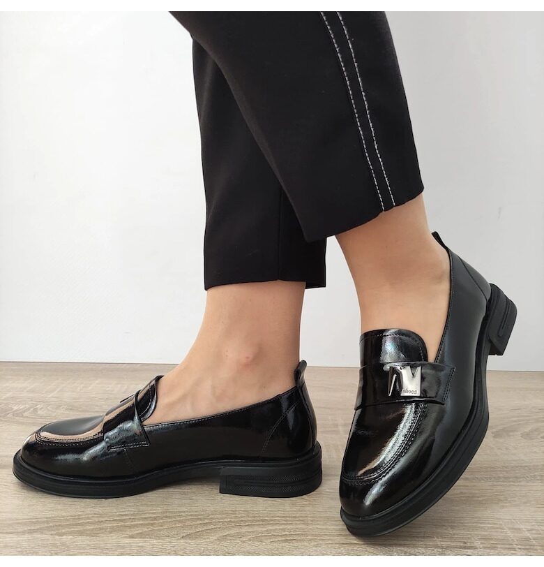 Ежедневни обувки Дамски  S7922L Черно - черен лак FORMAZIONE