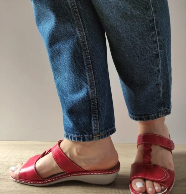 Ежедневни сабо дамски  0969T Paris 05-N Червени - Червено Suave