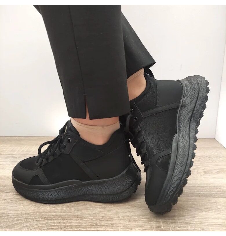 Ежедневни черни дамски боти  F682-2 - черни FRANCO GERARDO