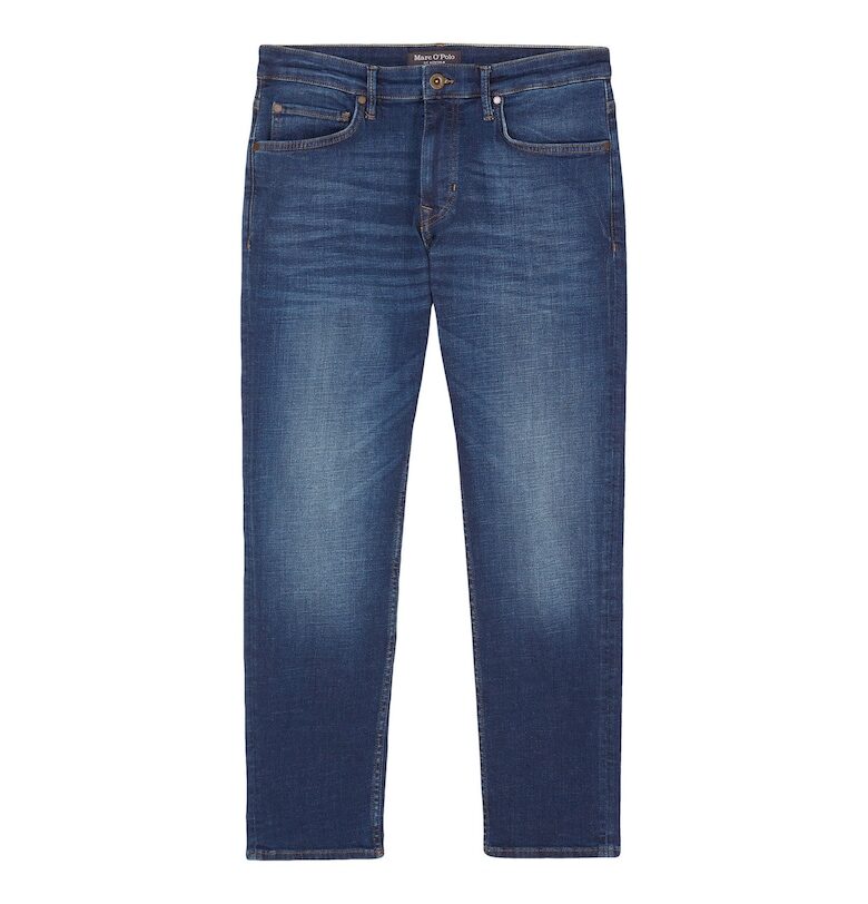 Еластични дънки със захабен ефект - Син Marc OPolo