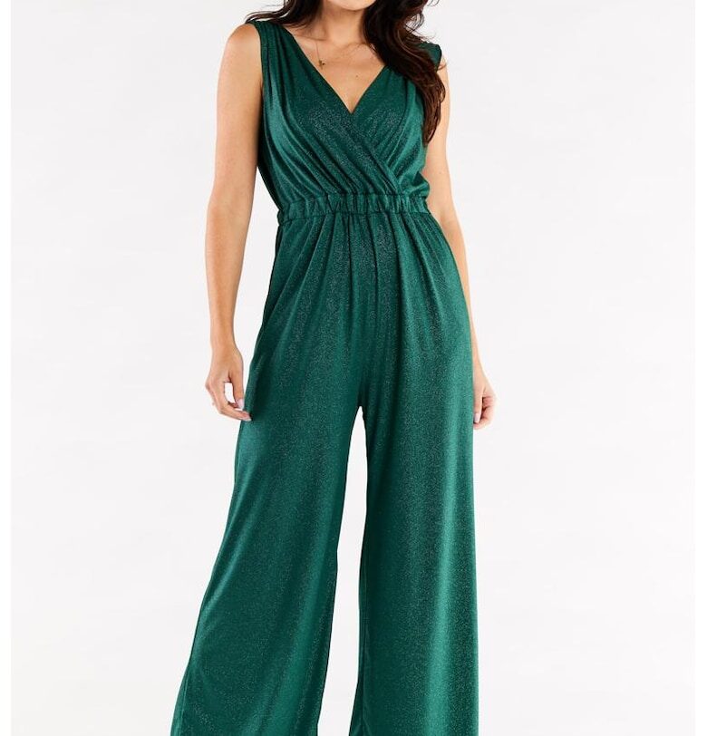 Елегантен гащеризон без ръкави A552 - Зелен awama