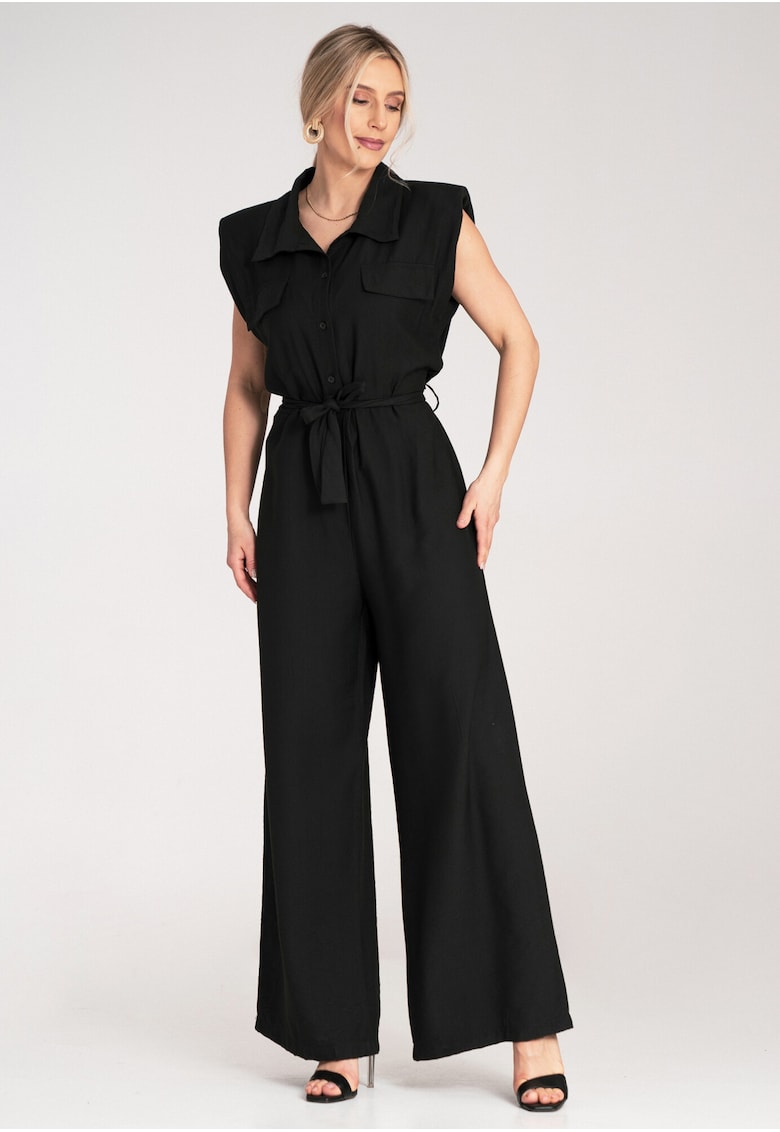 Елегантен гащеризон официален - черен - изработен от качествен материал - Един размер Figl