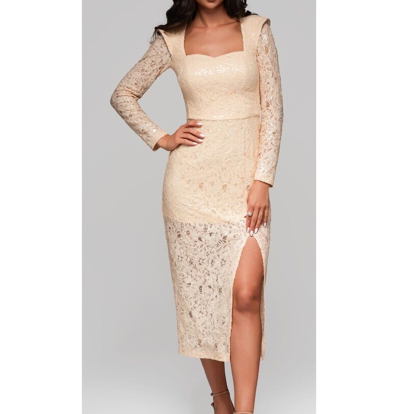 Елегантна миди рокля  LA-OM-DLR210 Larica