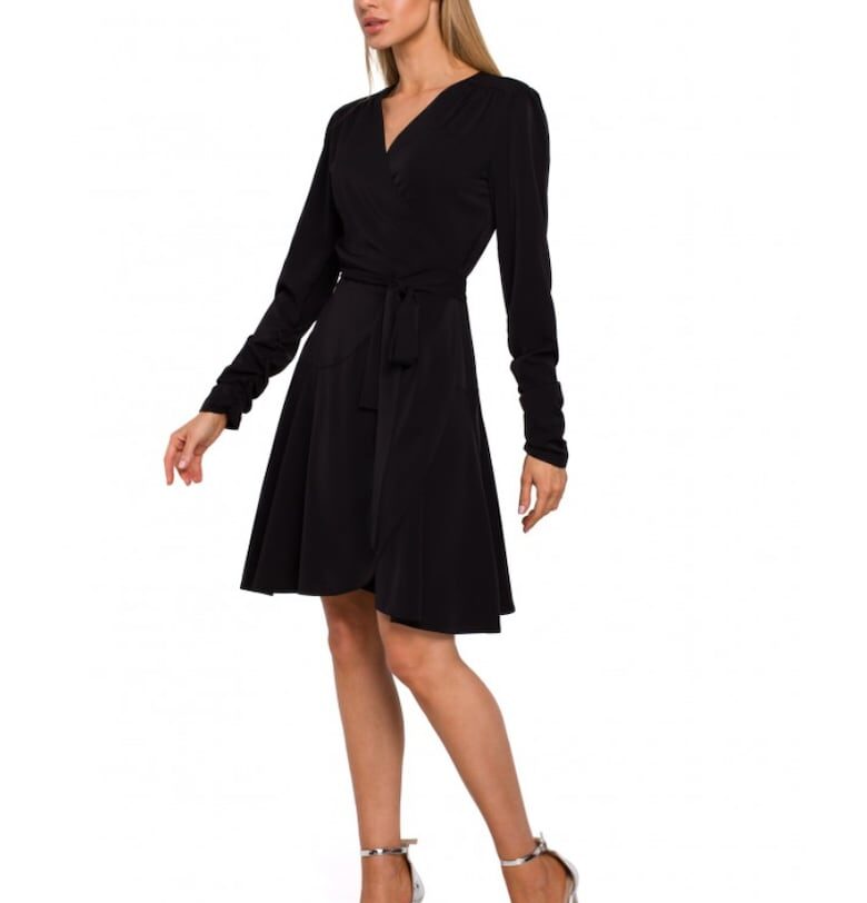 Дамска рокля  Полиестер - Еластан - Черна MOE