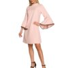 Елегантна рокля  Полиестер - Розова MOE