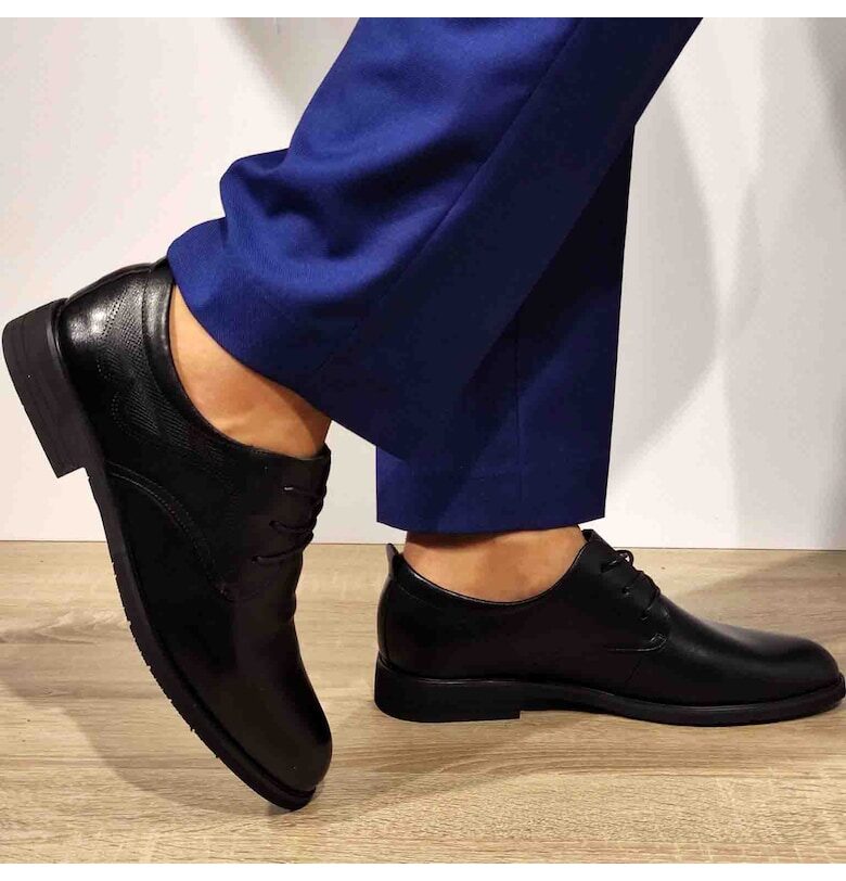 Елегантни Мъжки Обувки  Wm801 Черни - Черни ELDEMAS