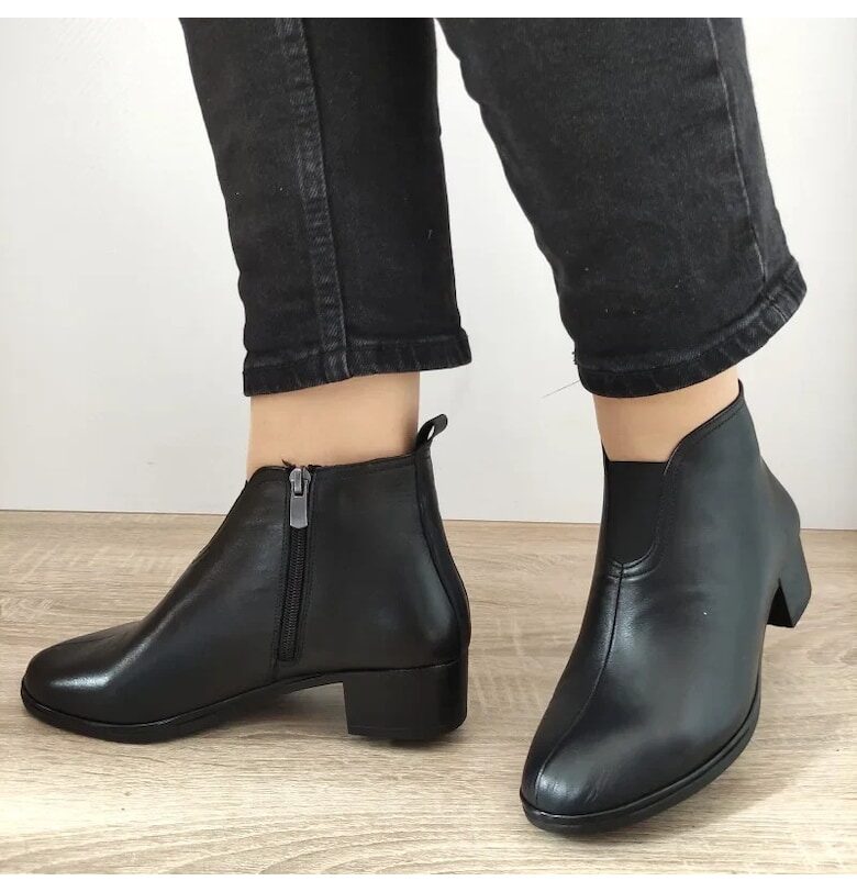 Елегантни дамски боти  017 9115 Черни - черни - DOGATI