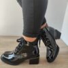 Елегантни дамски боти  K031-860-1A Black Lacquer - Черен лак Jose Simon
