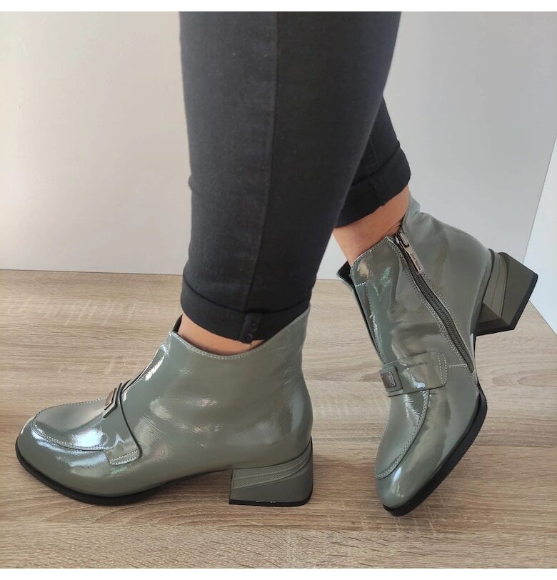 Елегантни дамски боти  K2169B-3B - Лачени Jose Simon