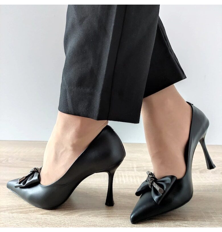 Елегантни дамски обувки  049-781 Черни - Черни DOGATI