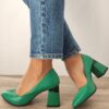 Елегантни дамски обувки 2085-2 Green - Зелени PERLLA