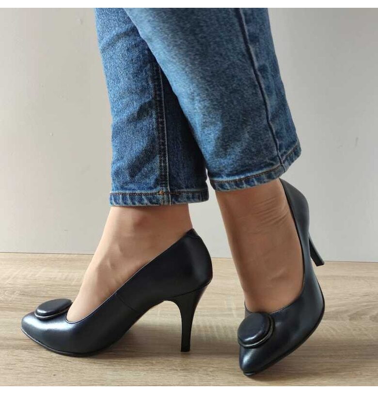Елегантни дамски обувки  40216 Navy Blue - Navy Blue Antonio