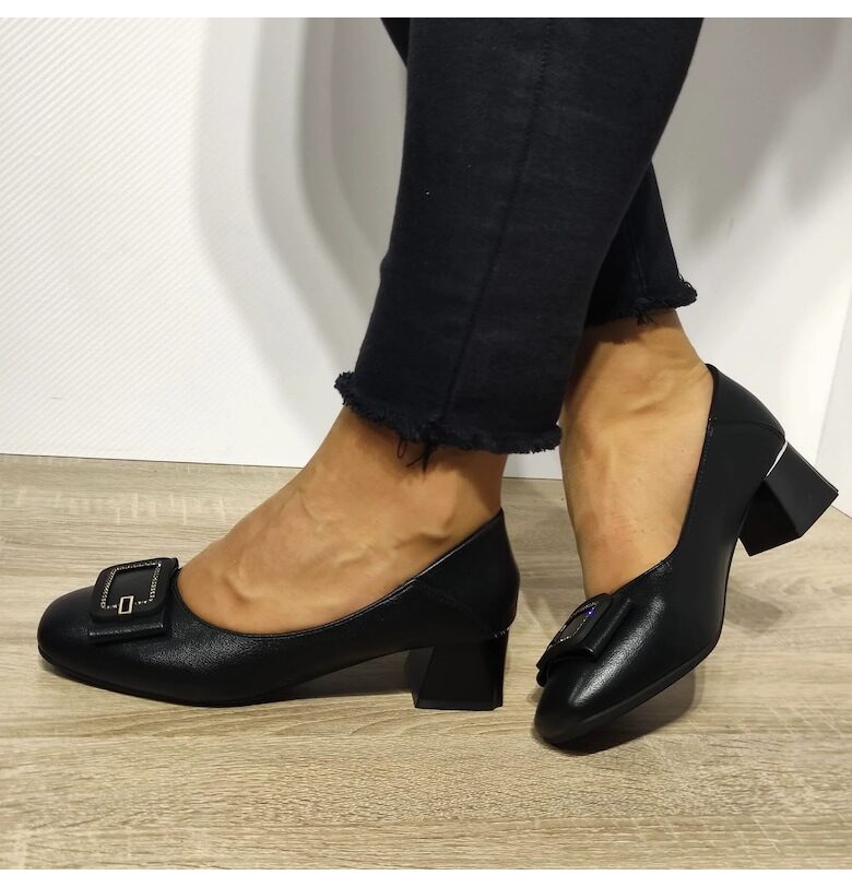 Елегантни дамски обувки  508-12 Black - 37 - Черни FORMAZIONE