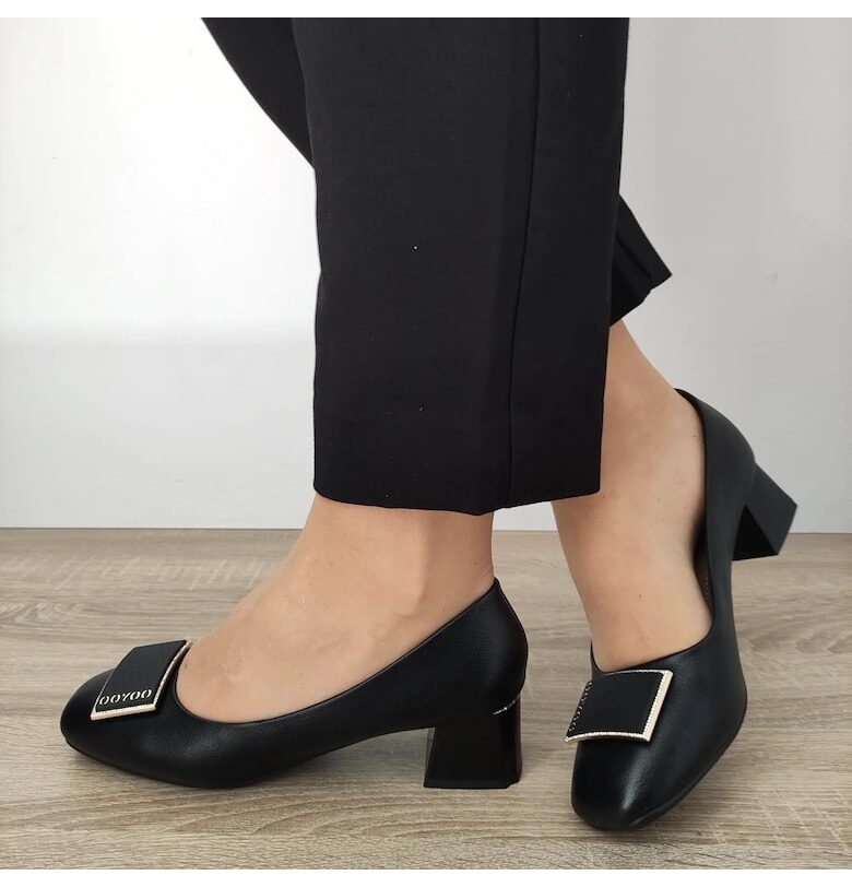 Елегантни дамски обувки  508-13 Black - 37 - Черни FORMAZIONE