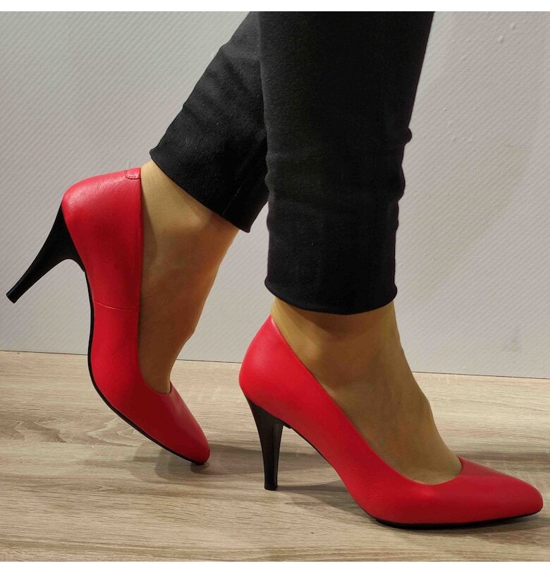 Елегантни дамски обувки  D34-22354 Червени - 38 - Червени ANNA VIOTTI