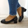 Елегантни дамски обувки  Tp377-1 Black Lacquer - черен лак FORMAZIONE