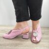 Елегантни дамски сандали 529 пастелно розово - розово DOGATI