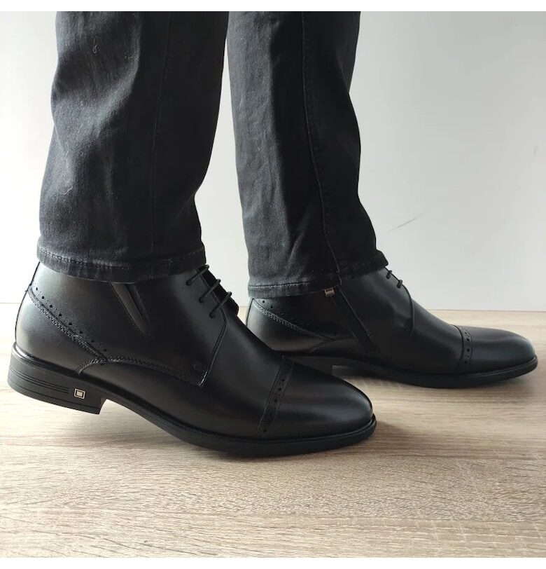Елегантни мъжки боти  H19-812 Черни - черни ELDEMAS