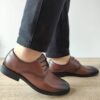 Елегантни мъжки обувки  10663 Brown - Кафяви Mels