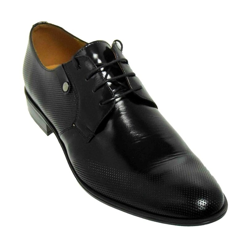 Елегантни мъжки обувки  Co2 - лъскаво черно Conhpol