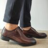 Елегантни мъжки обувки  Tkh1352 Brown - Кафяви ELDEMAS
