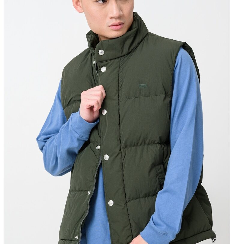 Елек Rockridge с пухена вата - Зелен Levis