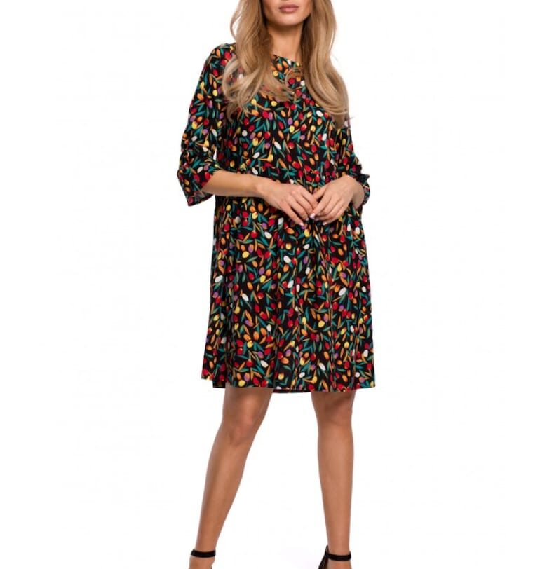 Ефирна рокля - Вискоза - Многоцветна - XXL MOE