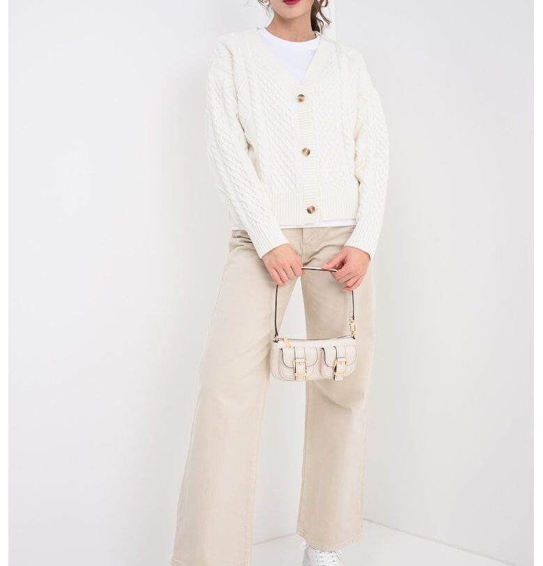 Жилетка с вълна - Крем GUESS JEANS