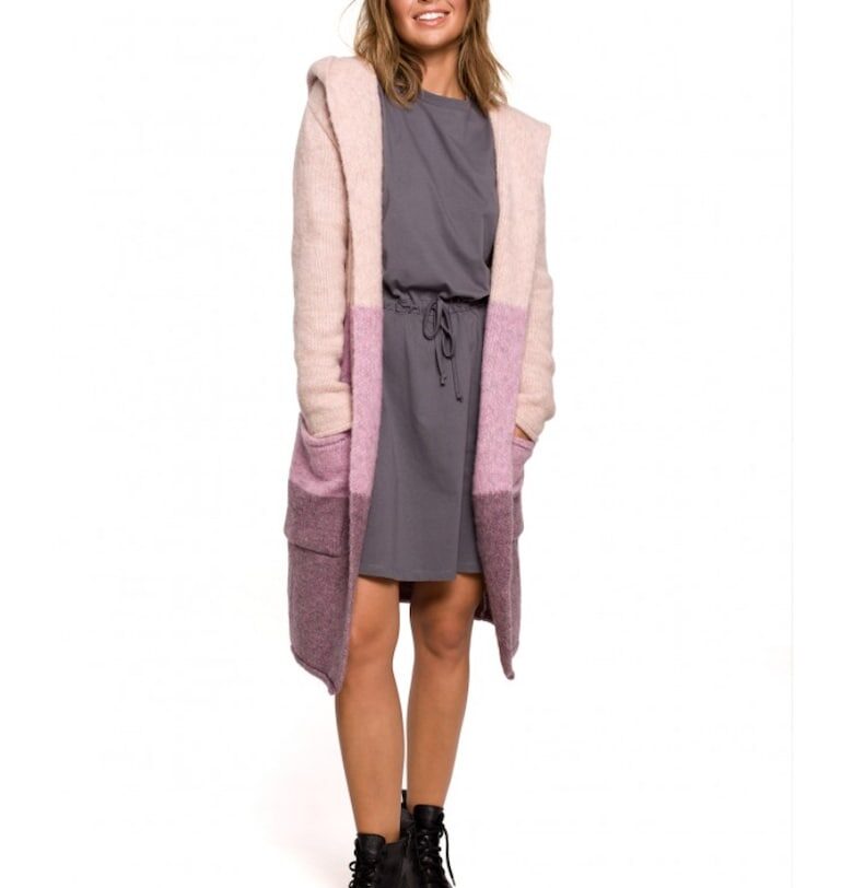 Жилетка с качулка - акрил/полиестер/вълна - Многоцветен OEM