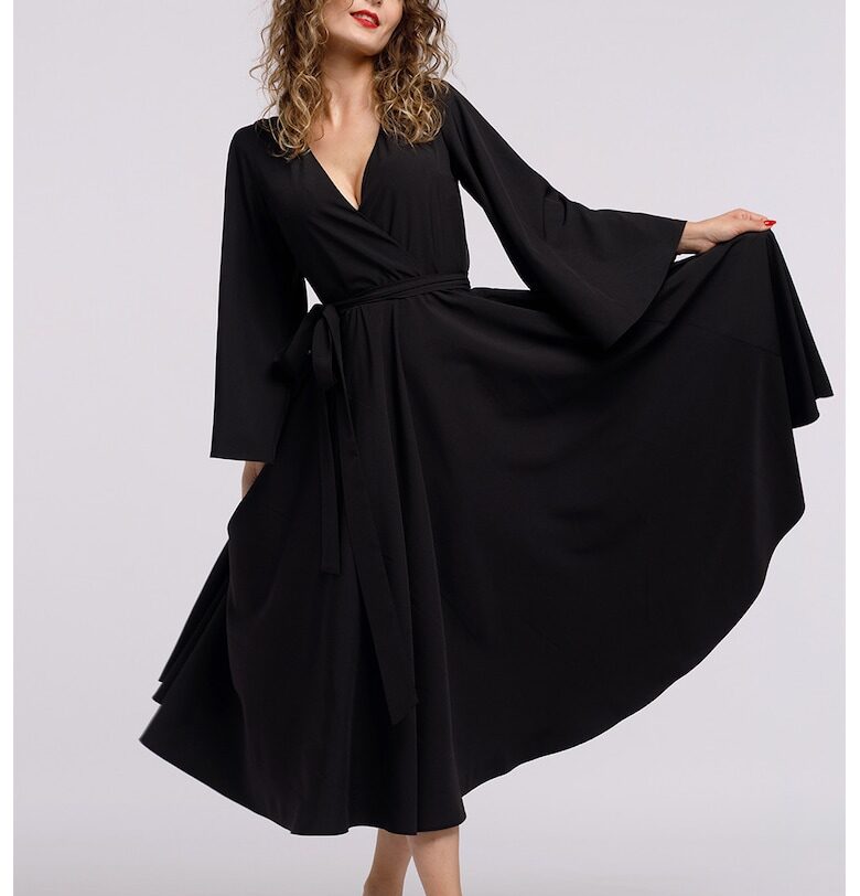 Застъпена шпиц рокля CAMISSI