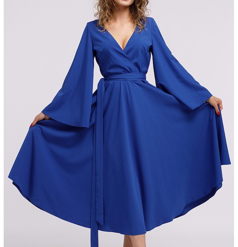 Застъпена шпиц рокля CAMISSI