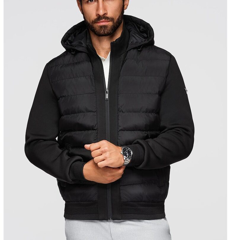 Зимно капитонирано яке - Черен OMBRE