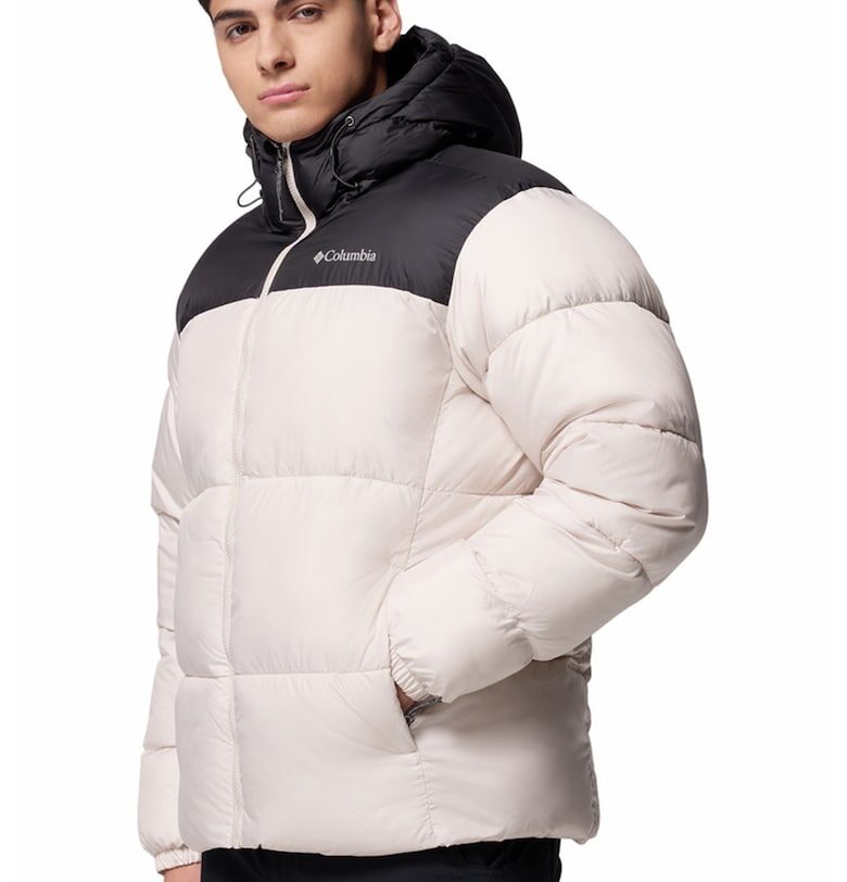 Зимно капитонирано яке Puffect II - Избеляло черно/Светло бежово Columbia