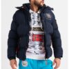 Зимно капитонирано яке Verveine с отделяща се качулка - Тъмносин Geographical Norway