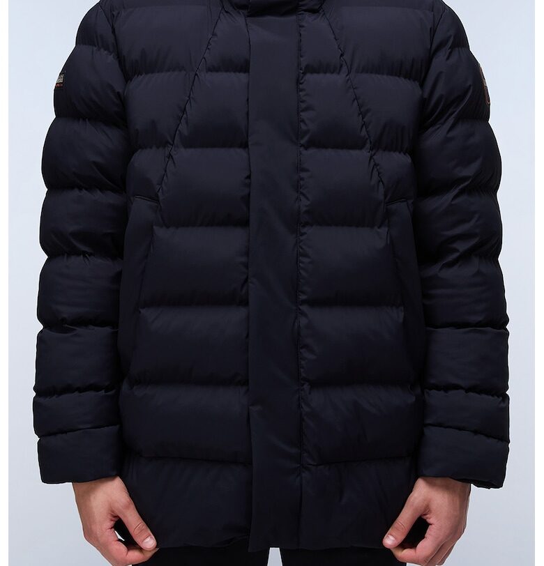 Зимно капитонирано яке с качулка - Черен Napapijri