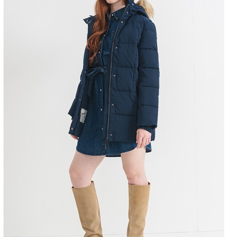 Зимно пухено яке Sarah - Тъмносин Pepe Jeans London