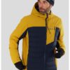 Зимно ски яке Fairfield с контрасти - Шафраново жълто/Тъмносин Fundango