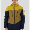 Зимно ски яке Privet Allmountain в цветен блок - Ултрамарин синьо/Синапено жълто Fundango