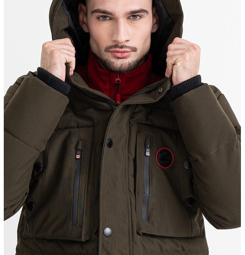 Зимно яке Albertana с качулка - Тъмнозелен Anapurna