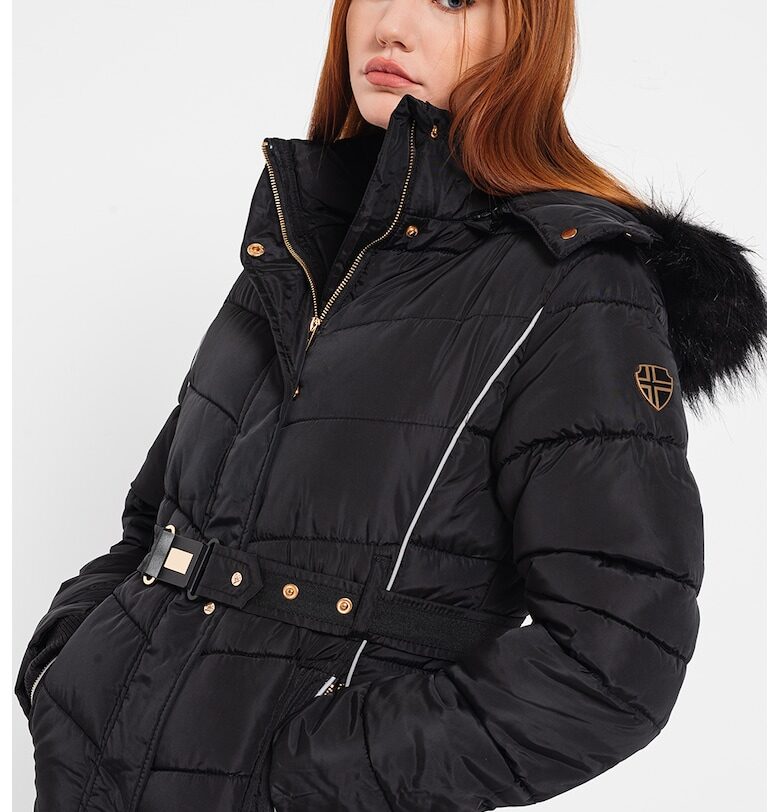 Зимно яке Becky с джобове с цип - Черен Geographical Norway