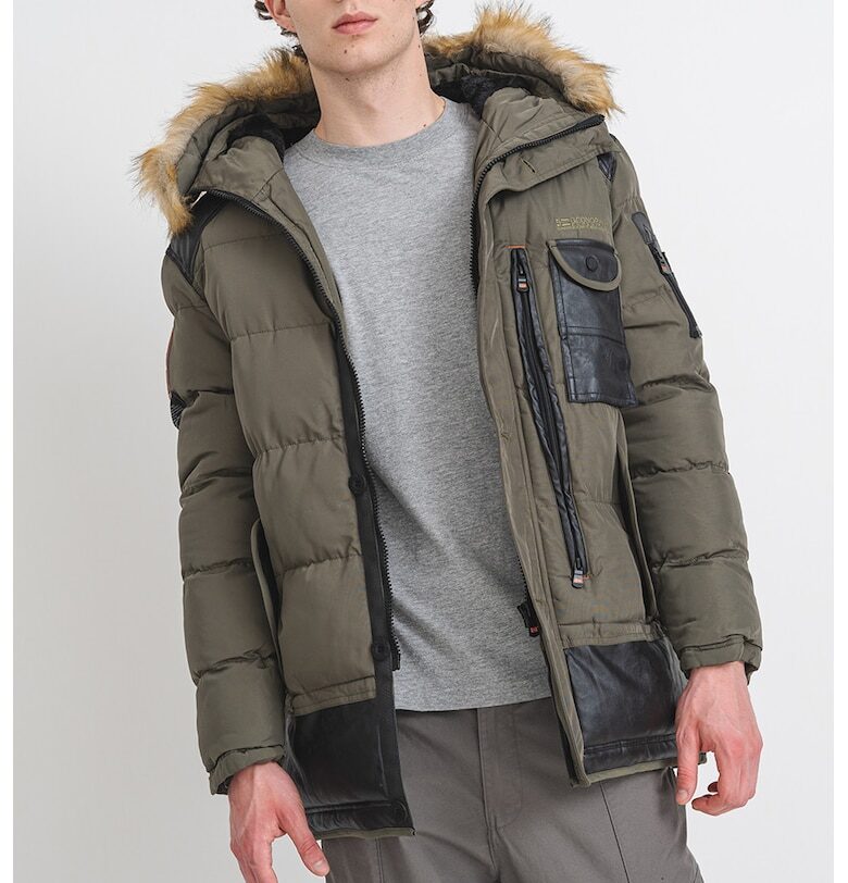 Зимно яке Busseldorf с качулка - Каки Geo Norway