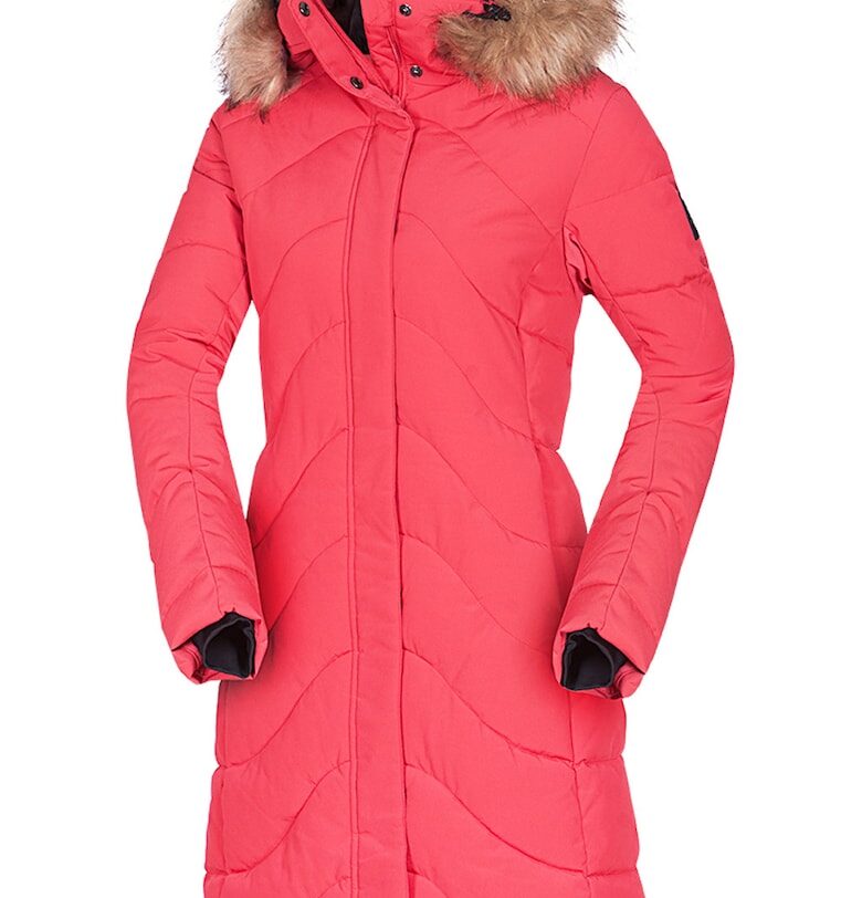 Зимно яке Raelynn с яка и качулка - Яркорозово NORTHFINDER