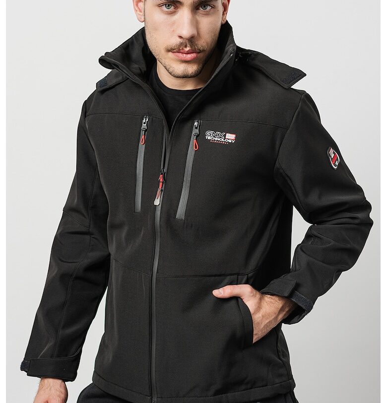 Зимно яке Timmex с качулка - Черен Geographical Norway