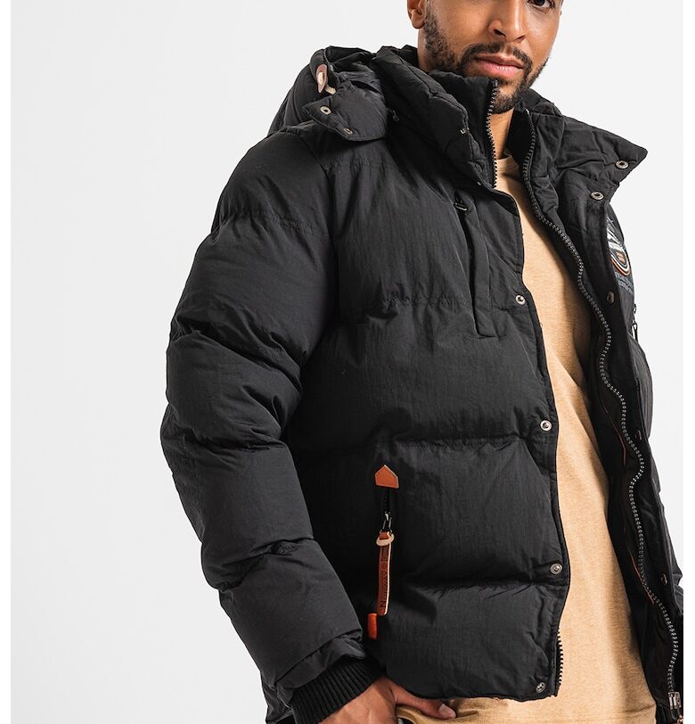 Зимно яке Verveine с качулка - Черен Geographical Norway