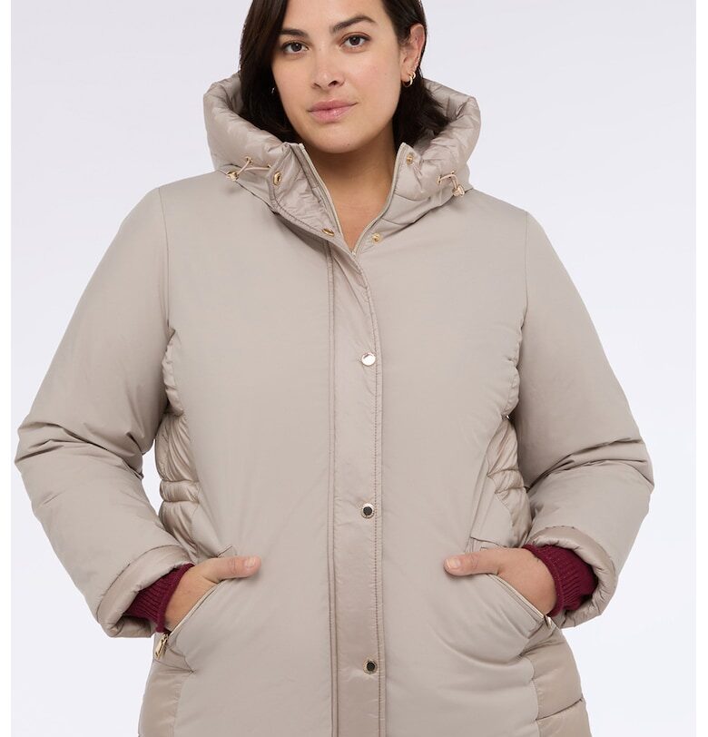 Зимно яке без шарка - Бежов Fiorella Rubino