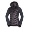 Зимно яке за бягане Lorelei с качулка - Черен/Антрацитно сиво NORTHFINDER