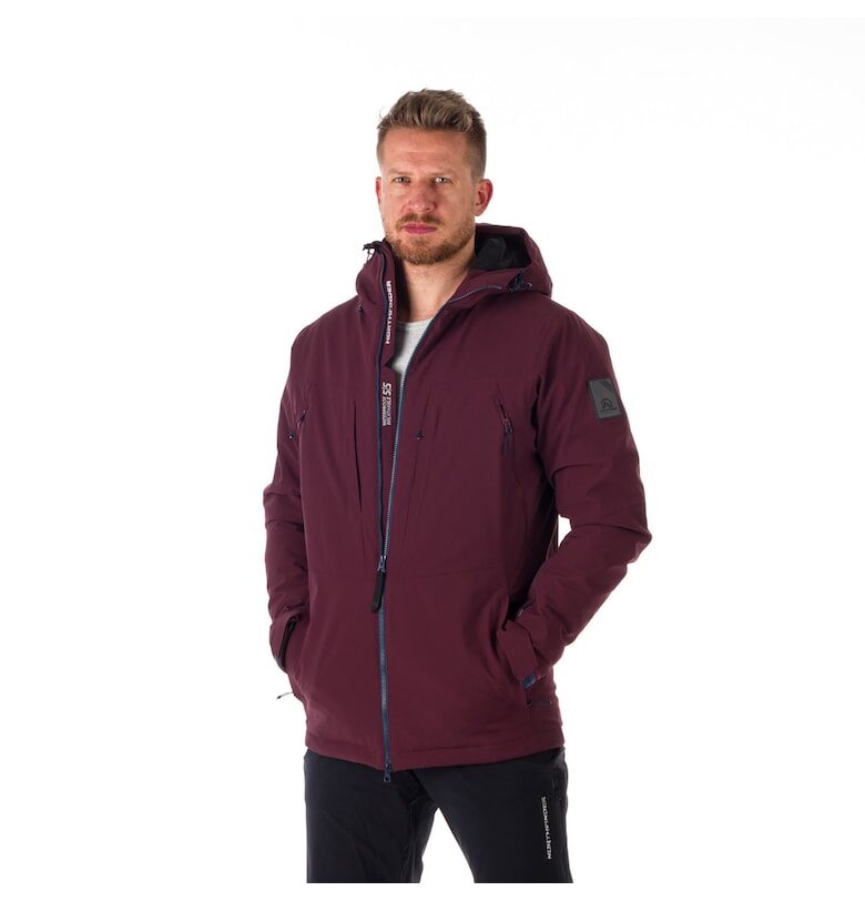 Зимно яке за трекинг Bodie с качулка - Бордо NORTHFINDER