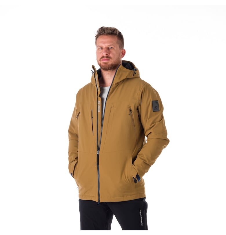 Зимно яке за трекинг Bodie с качулка - Маслинено зелено NORTHFINDER