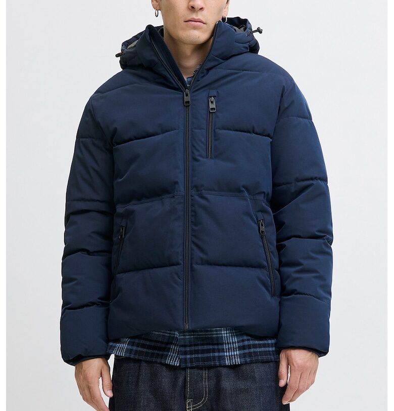 Зимно яке с джобове с цип' - Тъмносин Jack  Jones